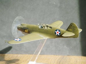 Photo of a 1/48th scale Curtiss P-40 at the time of Pearl Harbor
