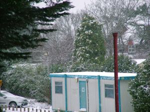 Snow in Christchurch, Dorset, England, in January 2013